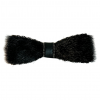 Black Sealskin Bowtie with alternating beads color by Christina King - Taalrumiq (2)