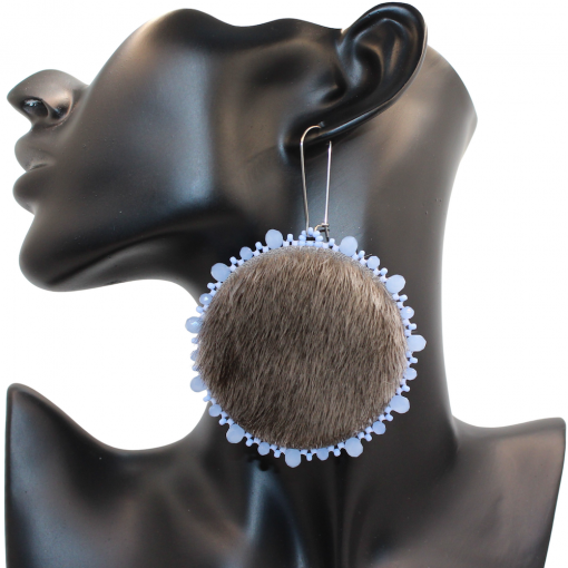 Sealskin earrings
