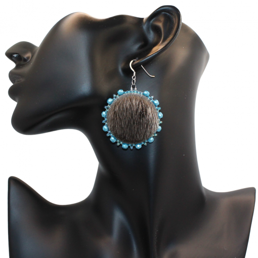 Sealskin Blue earrings