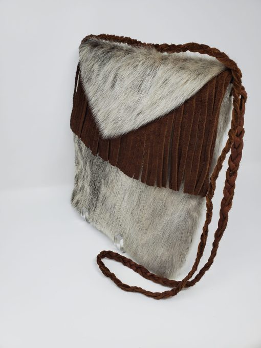 Ring sealskin fringe purse - Image 2
