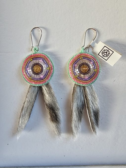 Sealskin Dangles -Blue Edge - Image 2