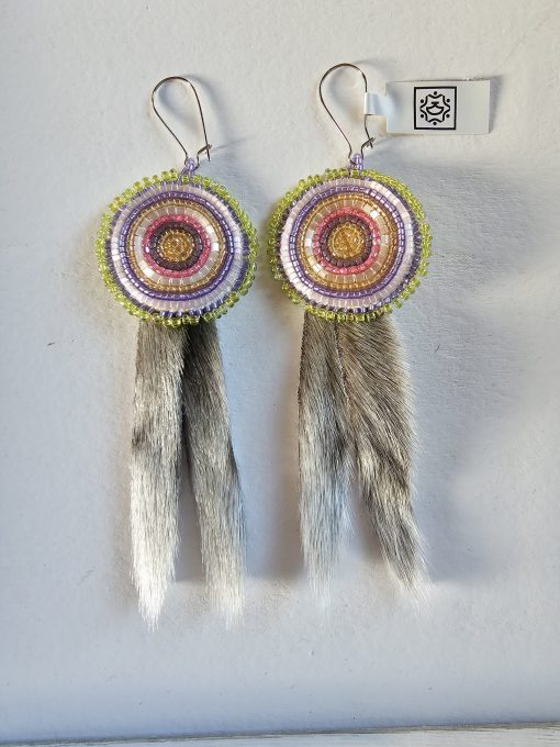 Sealskin Dangles -Green Edge - Image 2