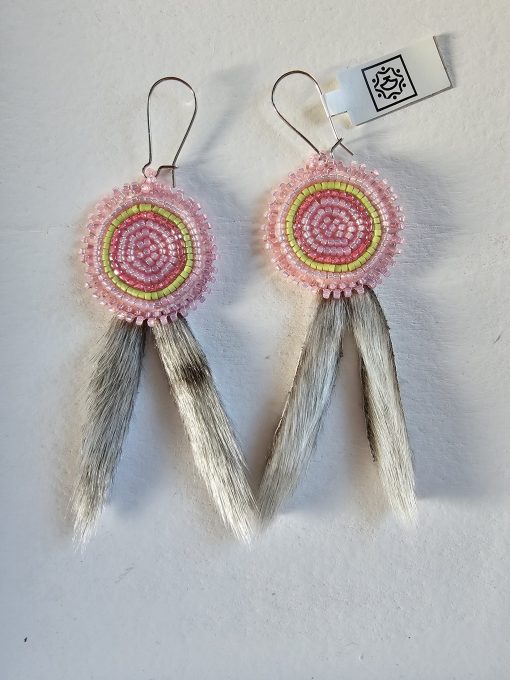 Sealskin Dangles -Pink Edge - Image 2