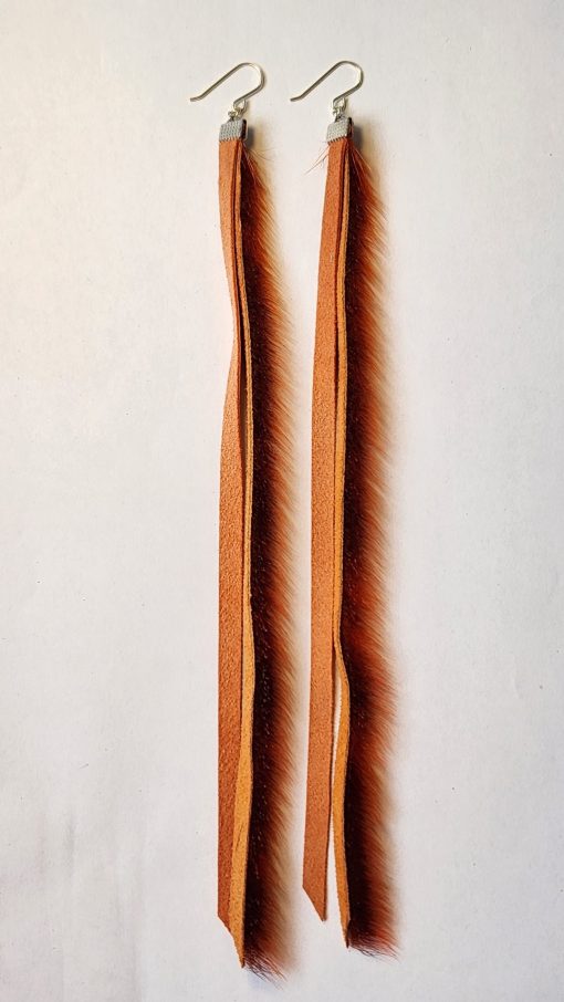 Orange Sealskin Dangles - Image 4