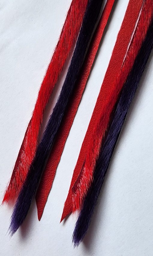 Red And Purple Sealskin Dangles - Image 5