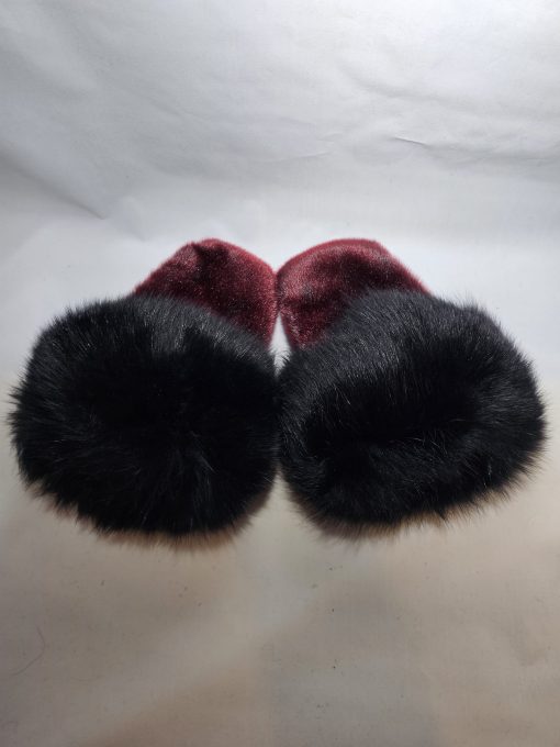 Sealskin Boxer Style Mittens (Red) - Image 2
