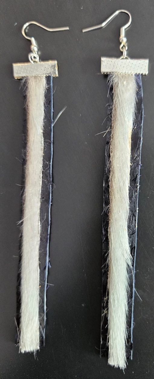 Sea Earrings: Seal and Fish Skin - Image 2