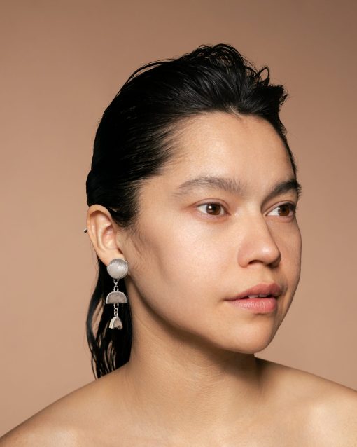 Moon Phase Sealskin Mini Earrings - Image 2