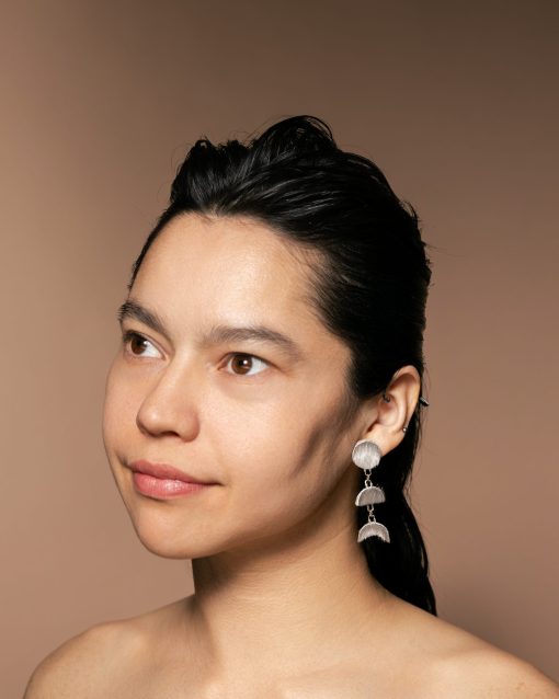 Moon Phase Sealskin Mini Earrings - Image 3