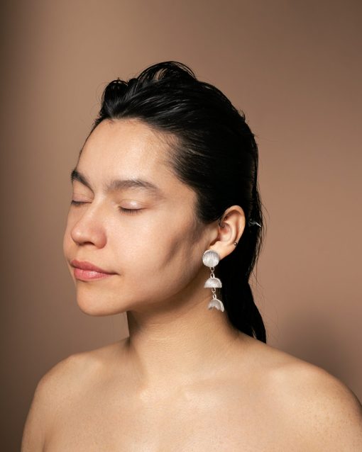 Moon Phase Sealskin Mini Earrings - Image 4