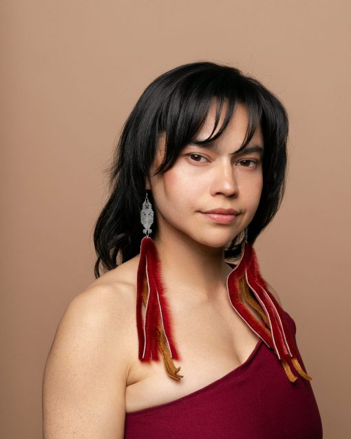 Beaded Sealskin Earrings - Image 3