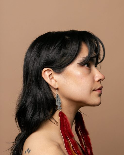 Beaded Sealskin Earrings - Image 8