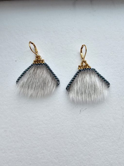 Uluit Earrings - Small Sealskin - Image 3