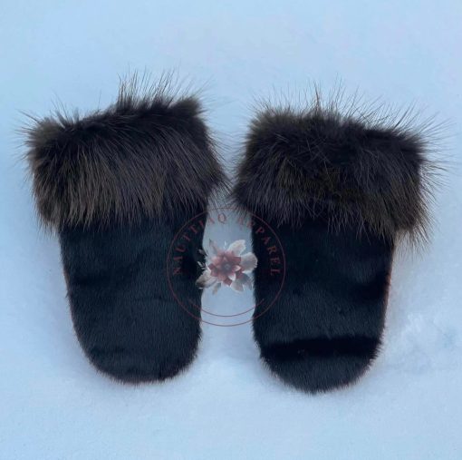Black/Brown Mitts