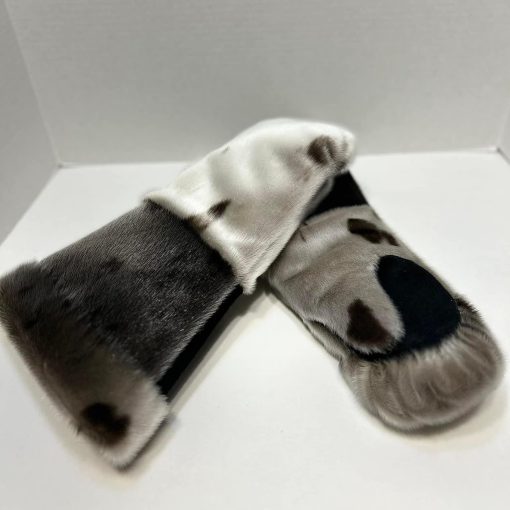 Mens Sealskin Curved Gauntlets Style Mitts  (Made to Order)