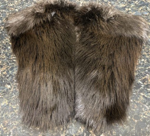 Men's Large Beaver Mitten with Black Bison Leather Palm - Image 2
