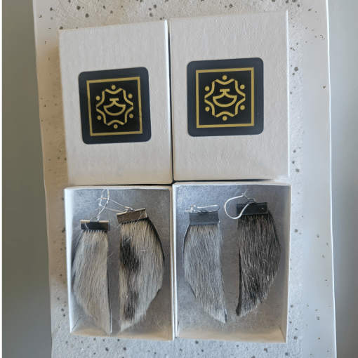 Earth and Sun: Sealskin Earrings