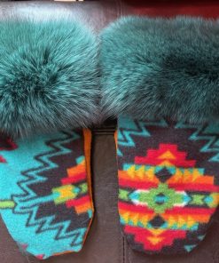 Alternative view of Green Fox Cuff Mittens