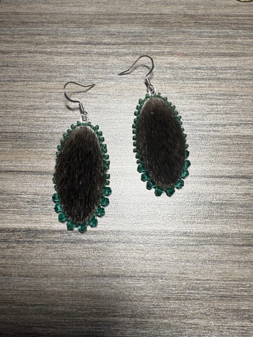 Harp Seal Small Oval Earrings