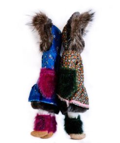 Alternative view of Green Sealskin Doll ( Made to Order)