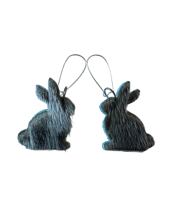 Sealskin Bunny Earrings
