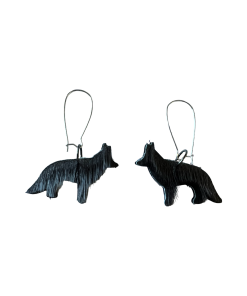 Sealskin Fox Earrings