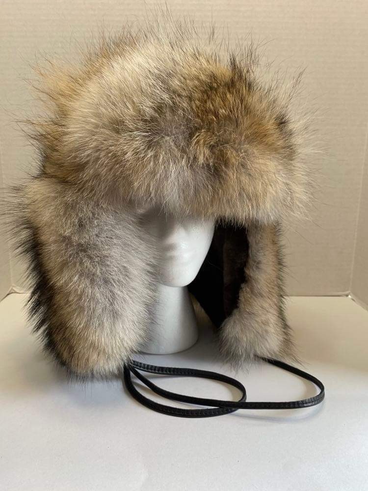 Wolf/coyote trappers hat