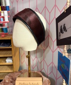 Burgundy Sealskin Headband (Available)